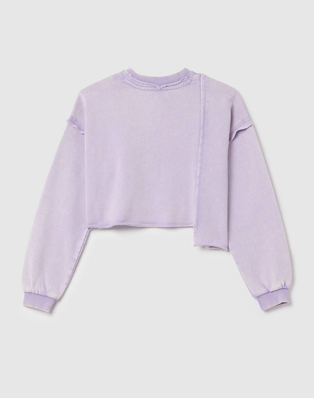 OVS ROUNDNECK CROP ACID WASH
