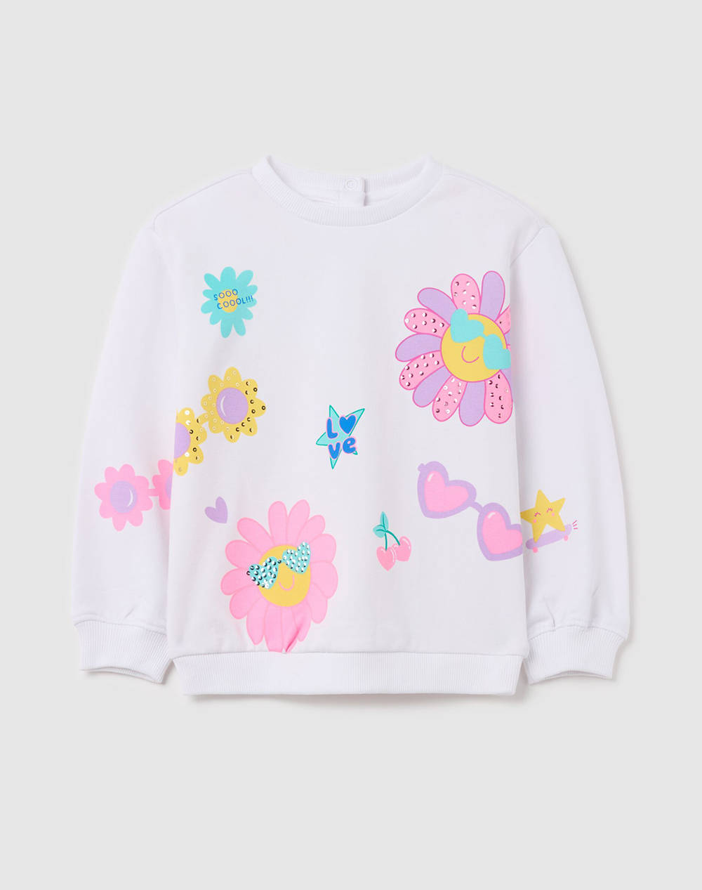 OVS SWEATSHIRT FLOWERS