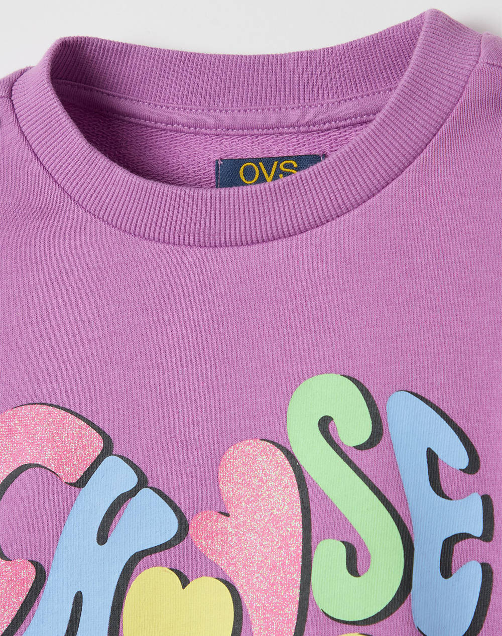 OVS SWEAT ROUND COLLAR 4/5COL