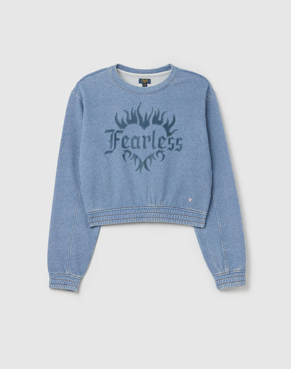 OVS SWT CROP W/CUTS