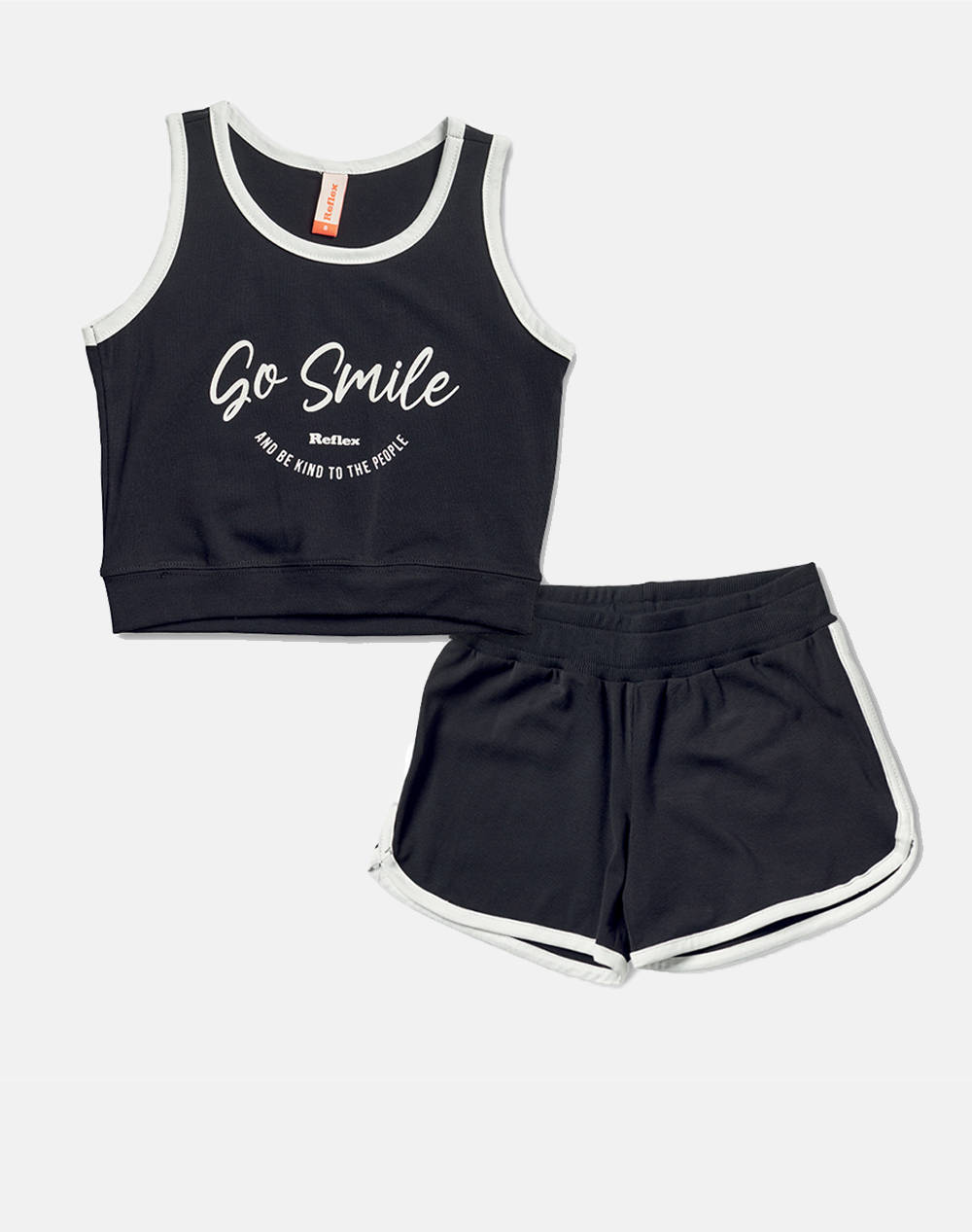 REFLEX SET SHORTS BL.IMPR. SO SMILE