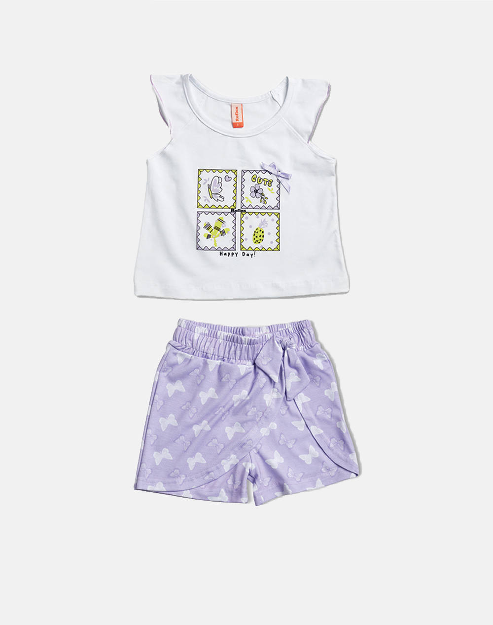 REFLEX SET SHORTS BL.IMPR. HAPPY DAY