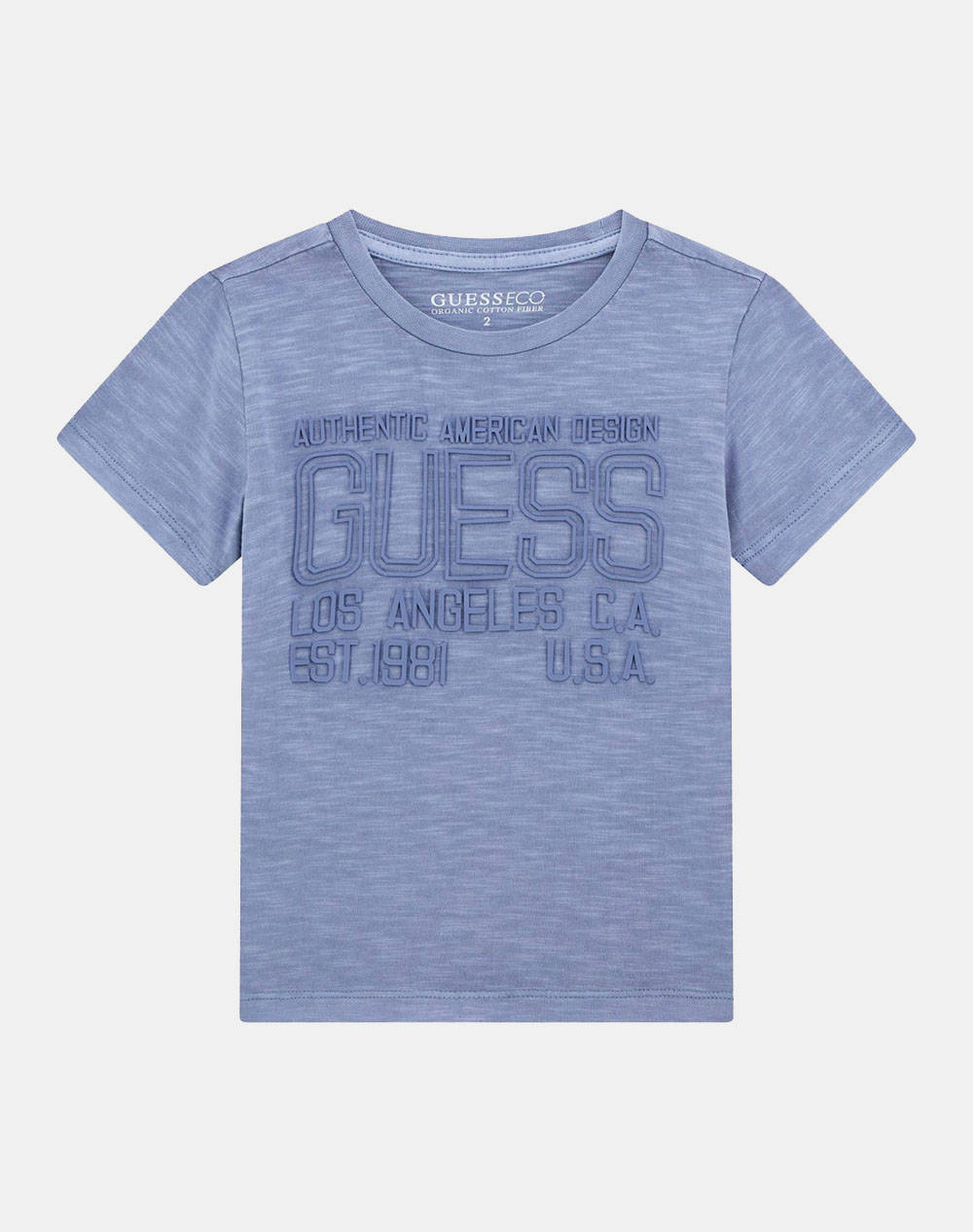 GUESS GARMENT DYE SS T-SHI - MID ORGANIC SLUB JERSEY 160 BLUZA DE COPII BOY