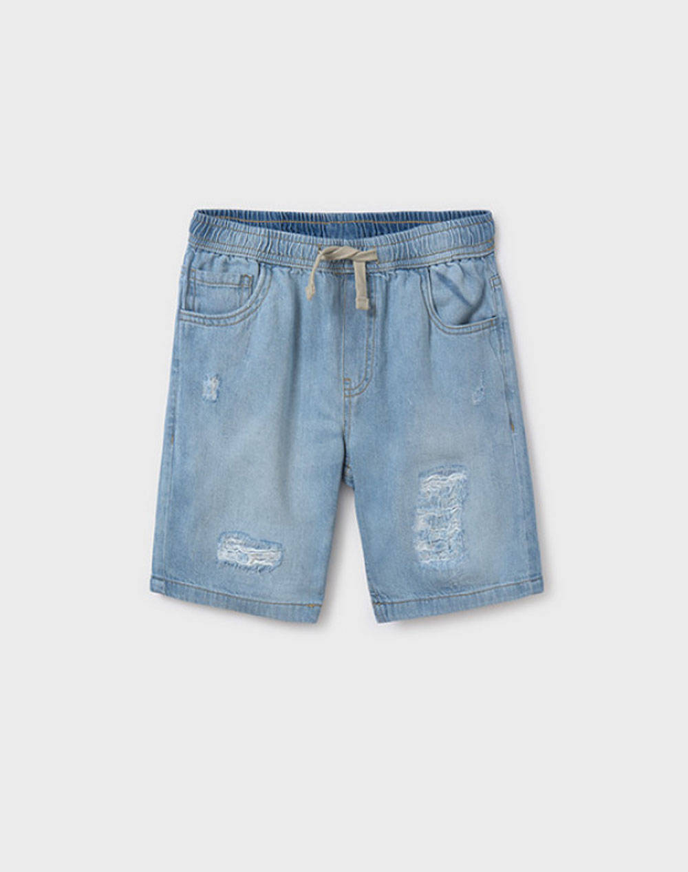 MAYORAL PANTALONI SCURTI JEAN RUPTURI