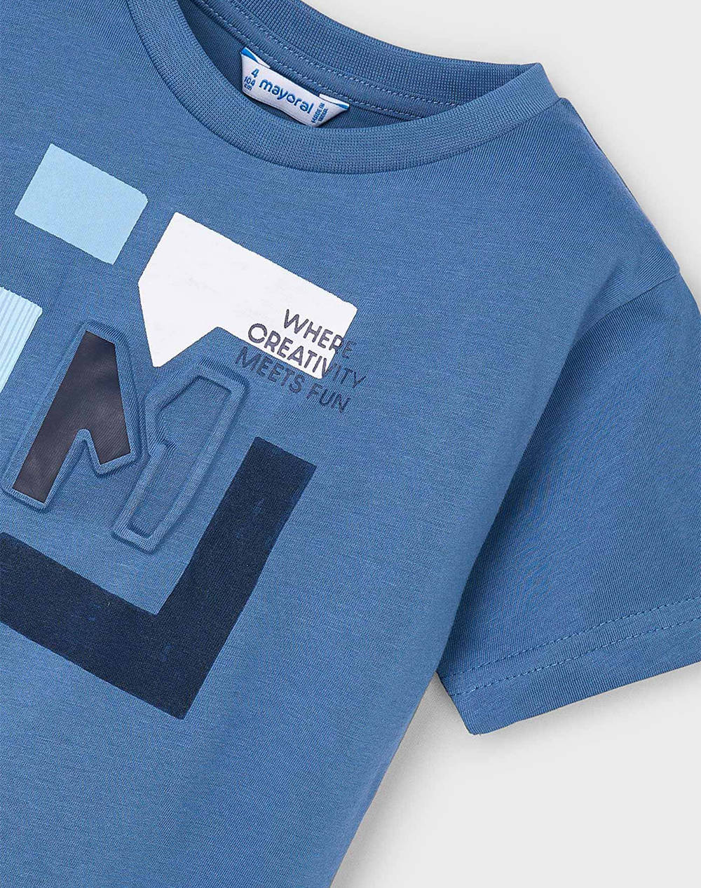 MAYORAL BLUZA CU MANECA SCURTA M IN RELIEF
