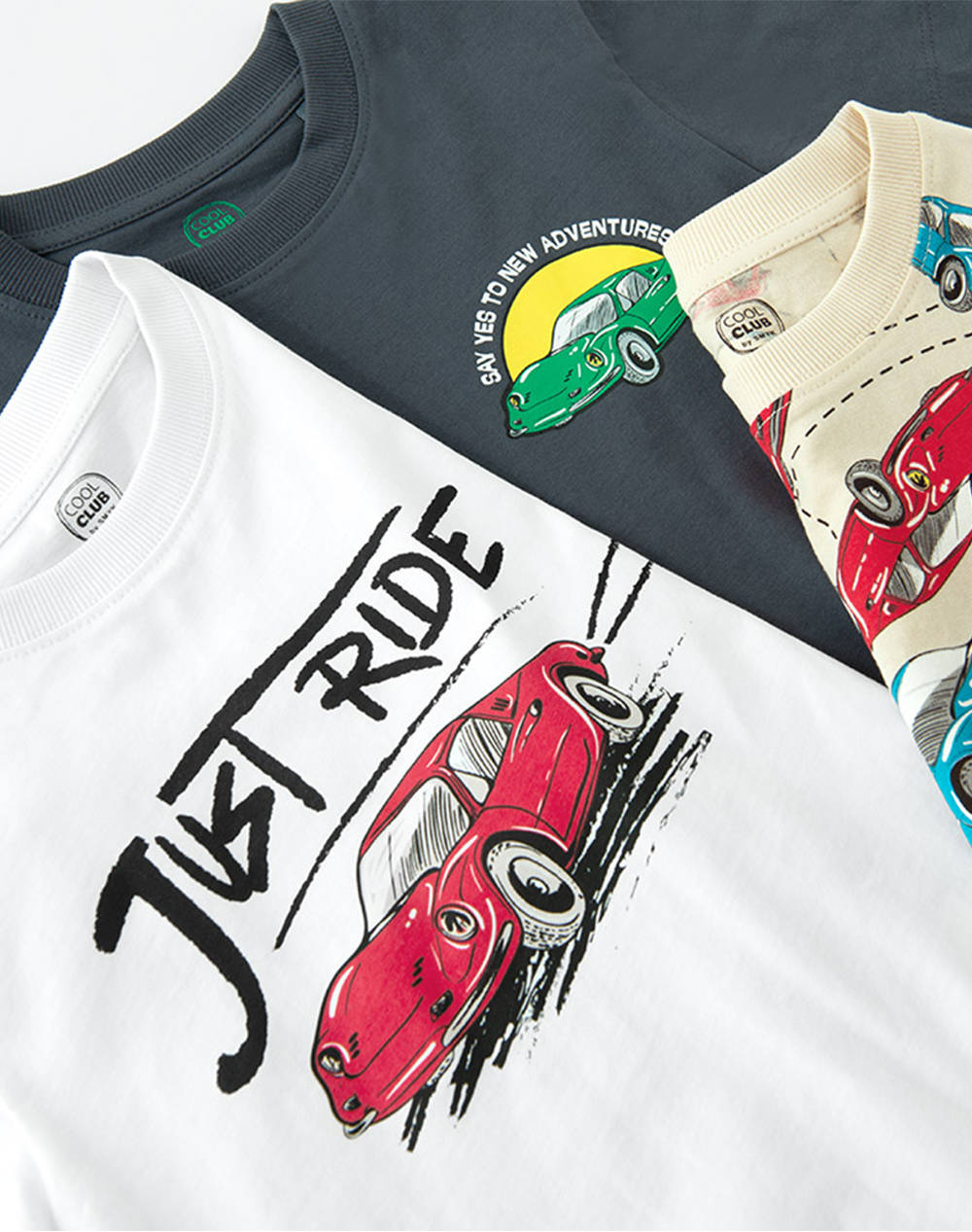 COOL CLUB Bluza cu maneca scurta 3 buc BAIAT