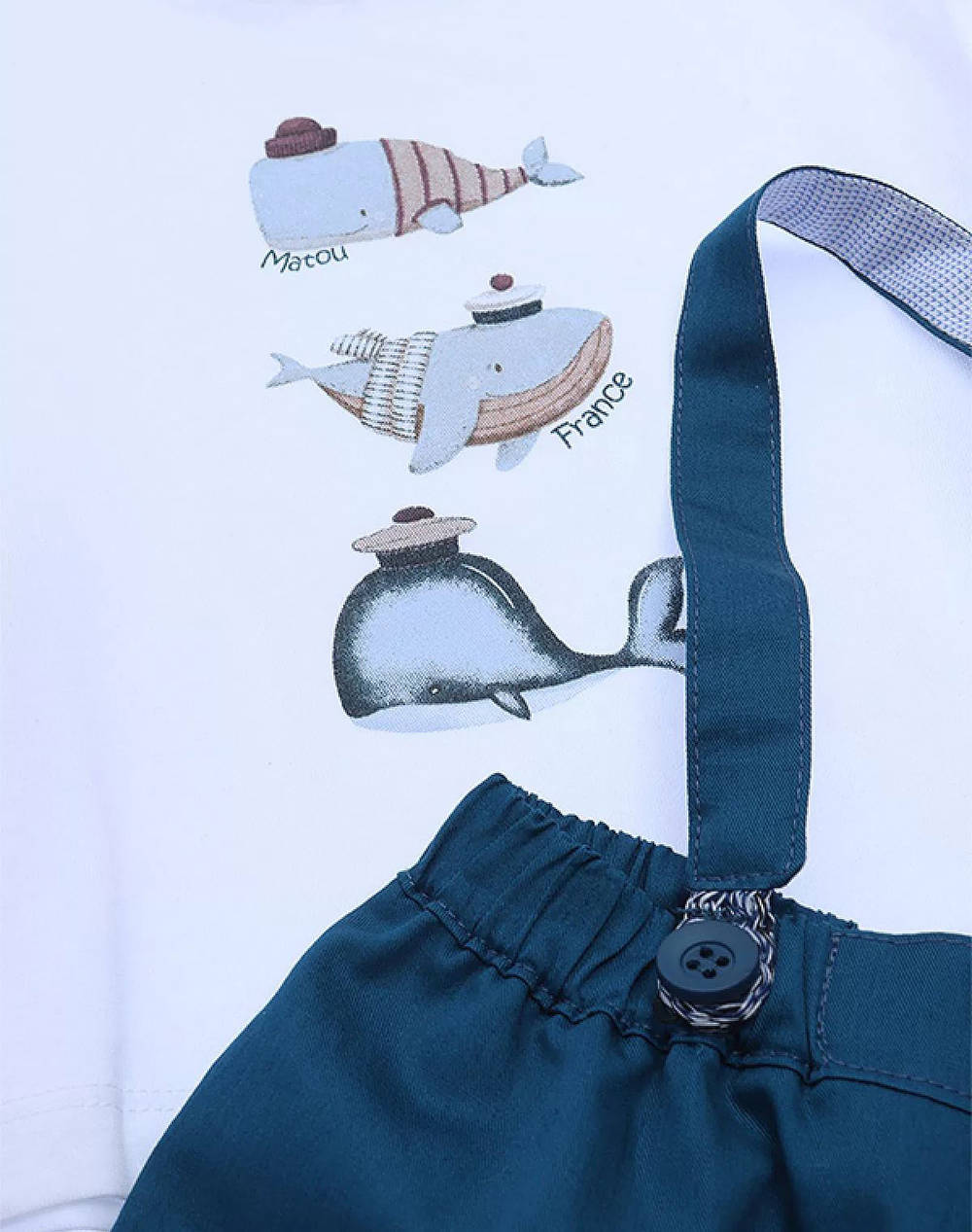 MATOU SET BLUZA SI PANTALONI SCURTI DE COPII BOY