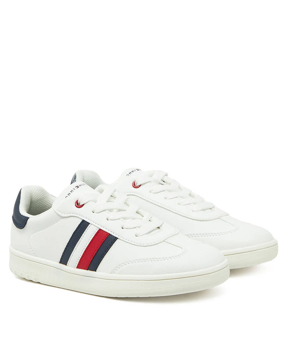 TOMMY HILFIGER STRIPE LOW CUT LACE-UP SNEAKER