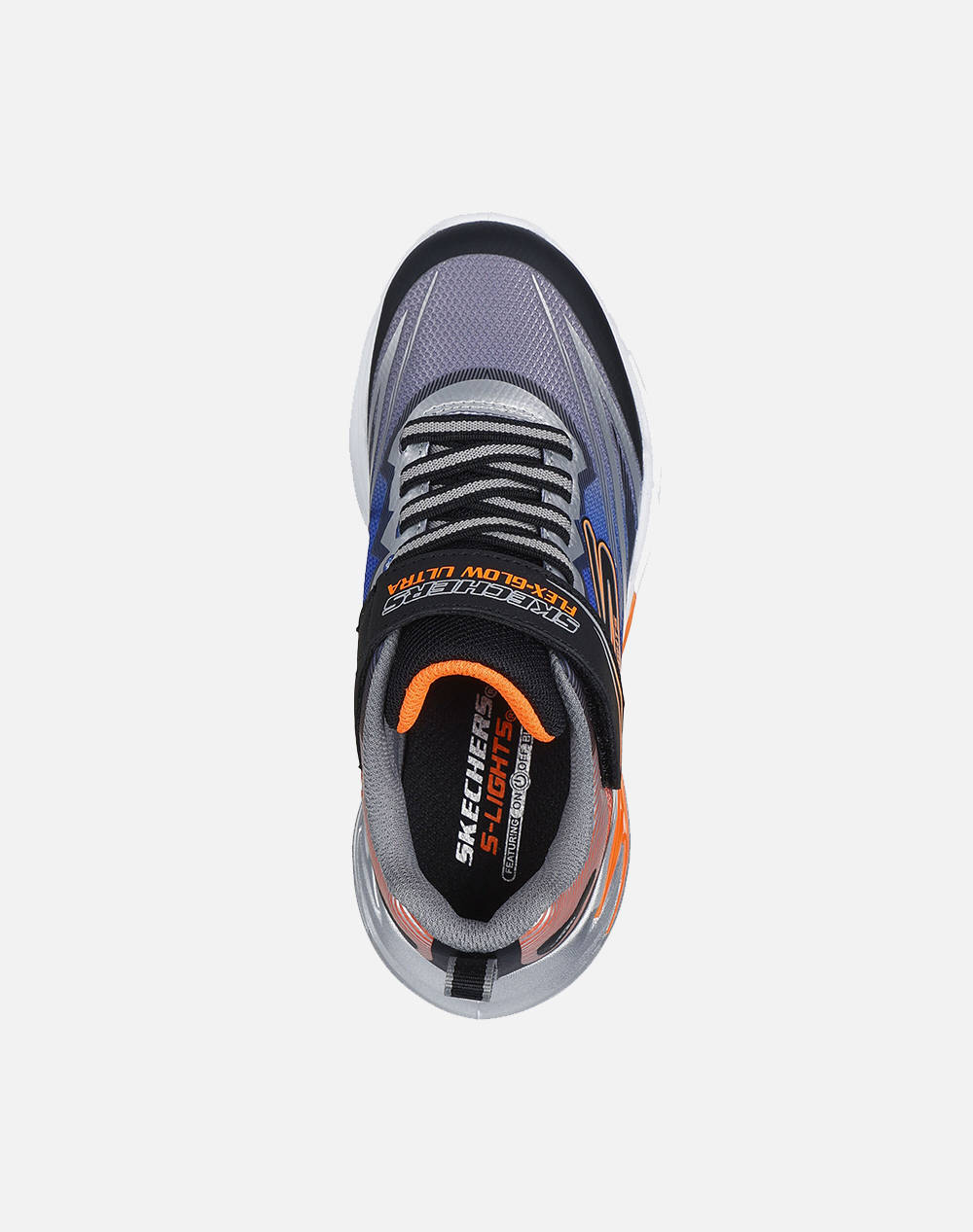 SKECHERS Lighted Gore & Strap Sneaker W/ Midsole Techpiece