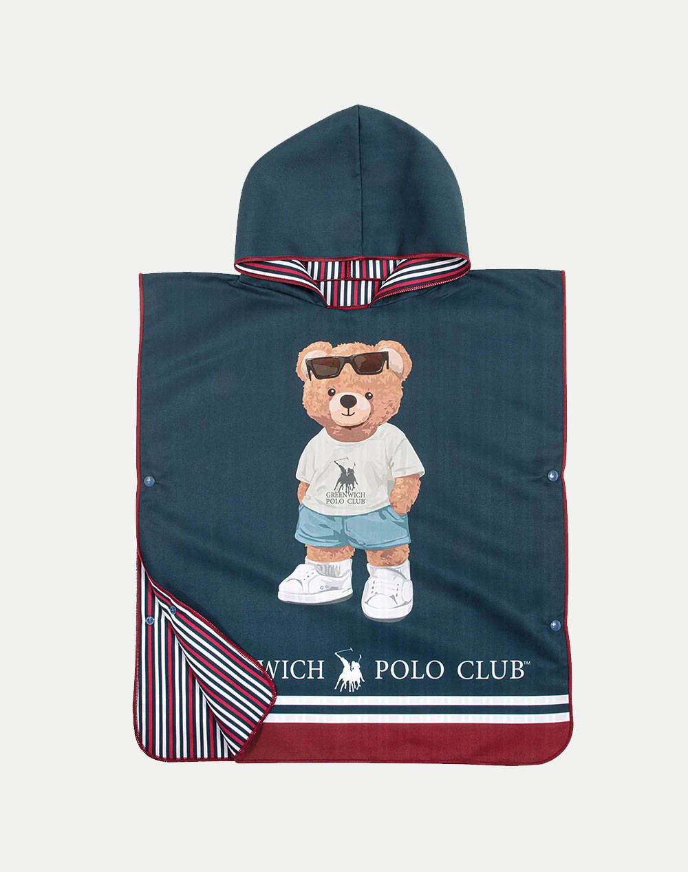 DAS 4042 PONCHO DE PLAJA GREENWICH POLO CLUB JUNIOR (Dimensiuni: 50 x 115cm.)