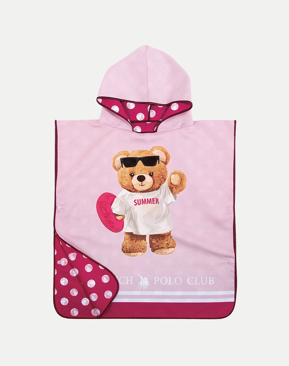 DAS 4039 PONCHO DE PLAJA GREENWICH POLO CLUB JUNIOR (Dimensiuni: 50 x 115cm.)