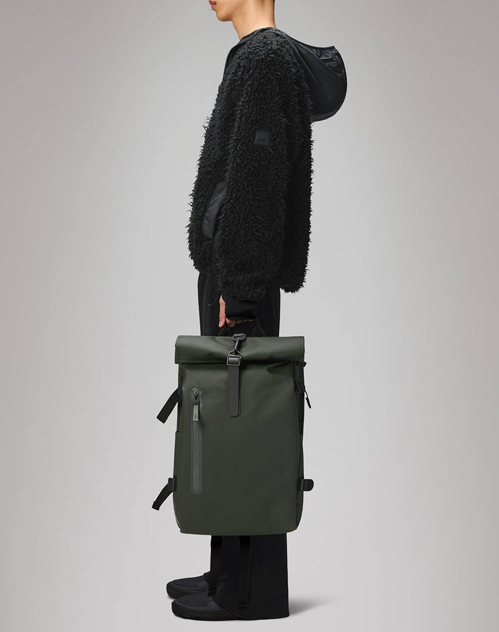 RAINS Rolltop Rucksack Large W3 (Dimensiuni: 63 x 14 x 32cm.)