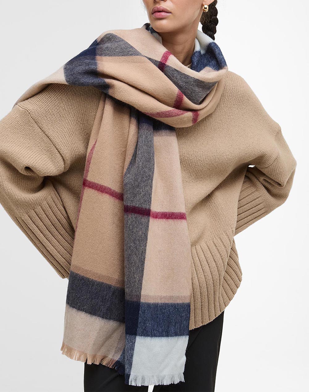 BARBOUR BARBOUR ROSEFIELD TARTAN SCARF