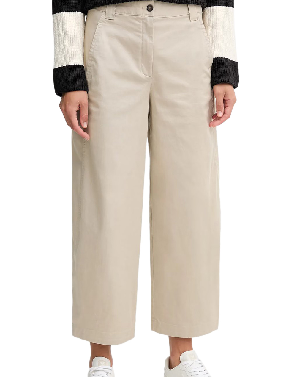 CALVIN KLEIN JEANS STRETCH COTTON TWILL BARREL LEG