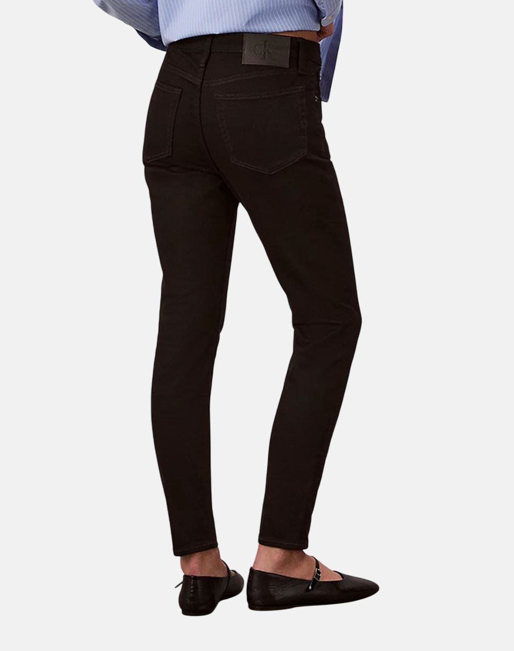 CALVIN KLEIN MID RISE SKINNY CK CLASSIC BLACK