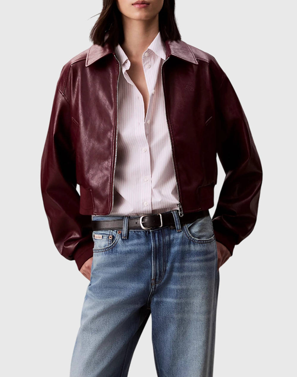 CALVIN KLEIN JEANS A-Crppd Crnkl Fx Lth