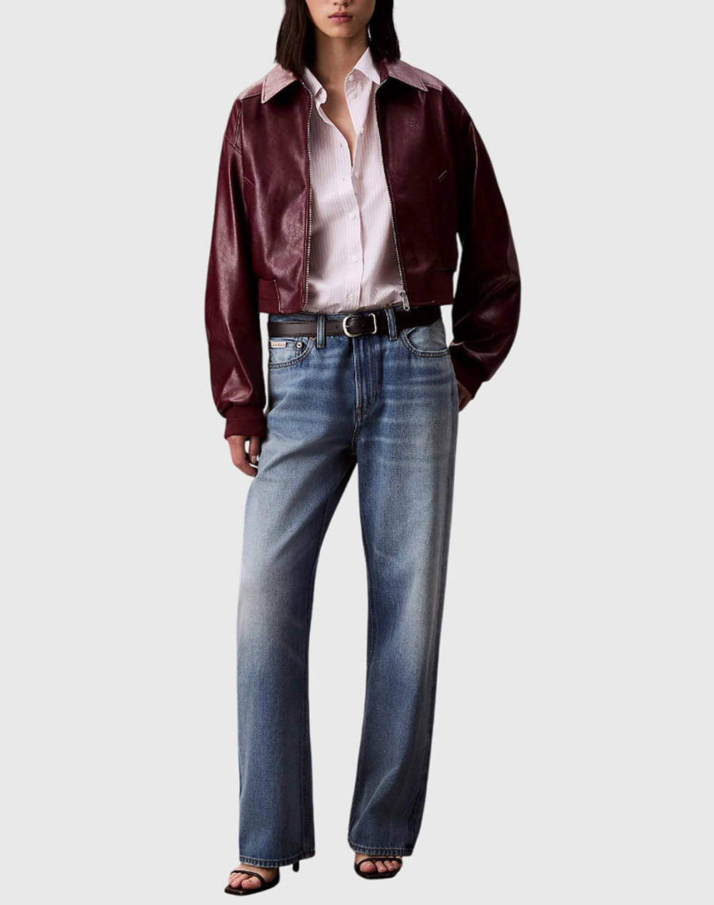 CALVIN KLEIN JEANS A-Crppd Crnkl Fx Lth