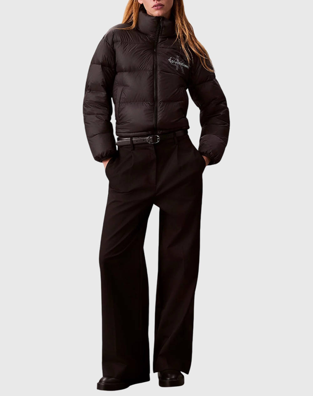 CALVIN KLEIN JEANS GRAPHIC LOGO PUFFER JACKET