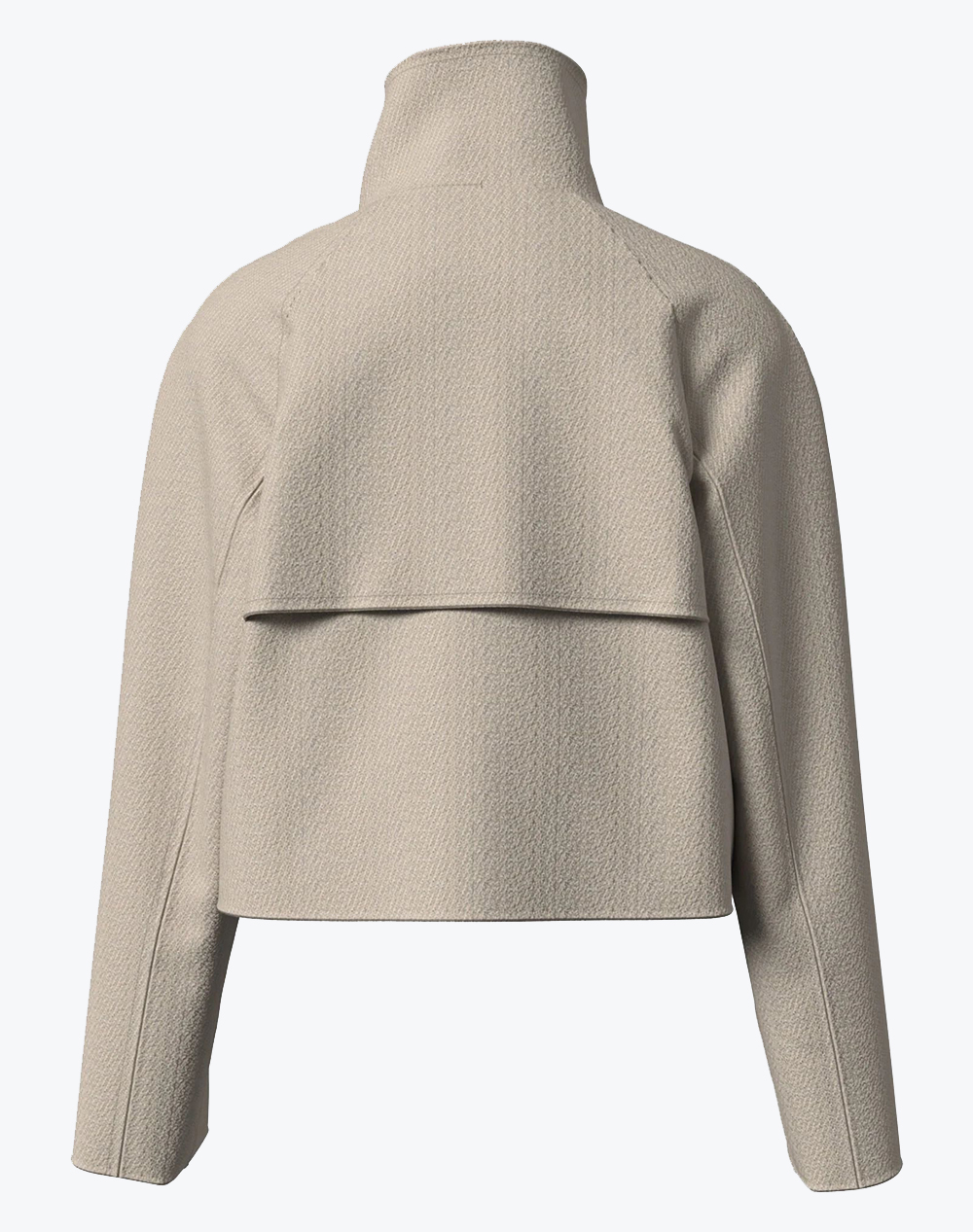 CALVIN KLEIN Cropped wool trench