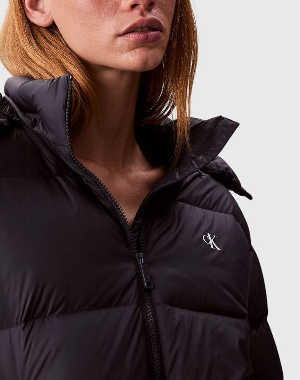 CALVIN KLEIN ESSENTIAL MIDWEIGHT PUFFER JACKE