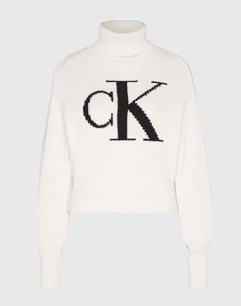 CALVIN KLEIN JEANS BLOWN UP CK LOOSE SWEATER CONTRA