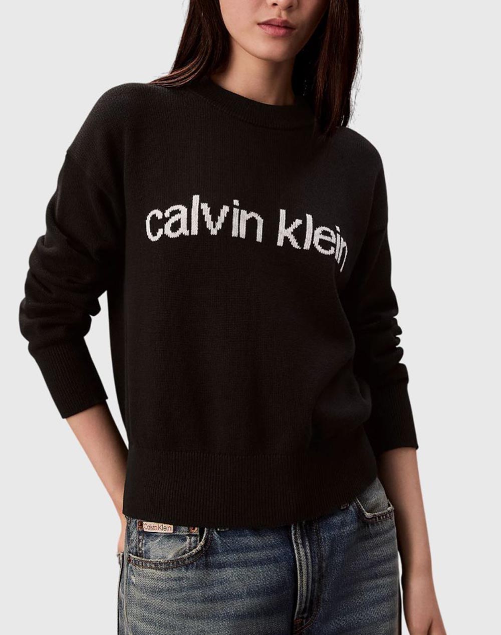 CALVIN KLEIN Cotton Graphic Pullover