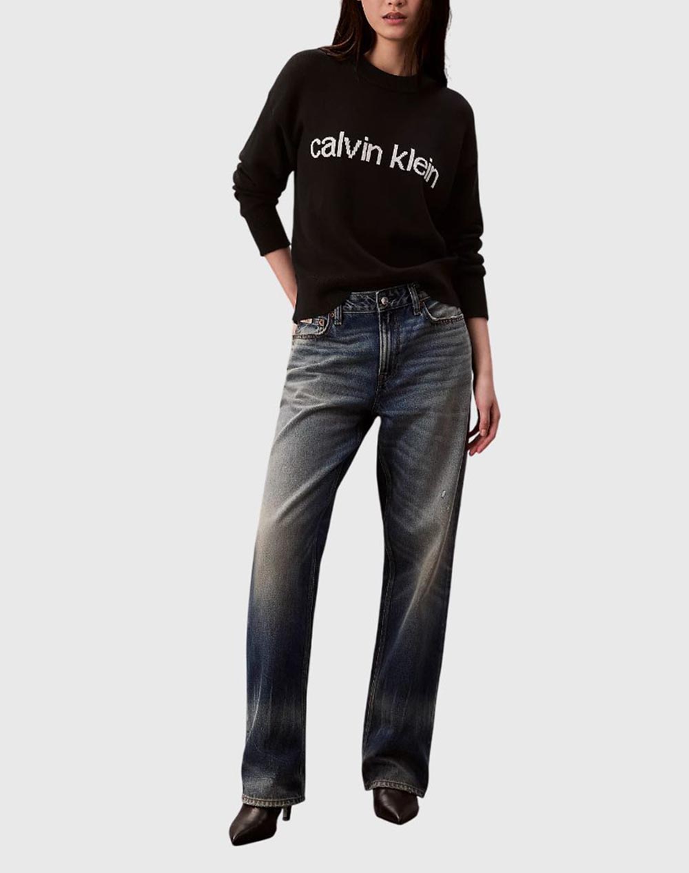 CALVIN KLEIN Cotton Graphic Pullover