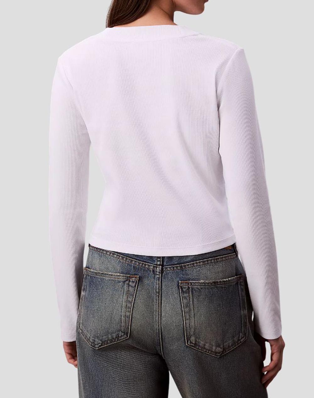 CALVIN KLEIN A- LS MONOGRAM BABY TEE