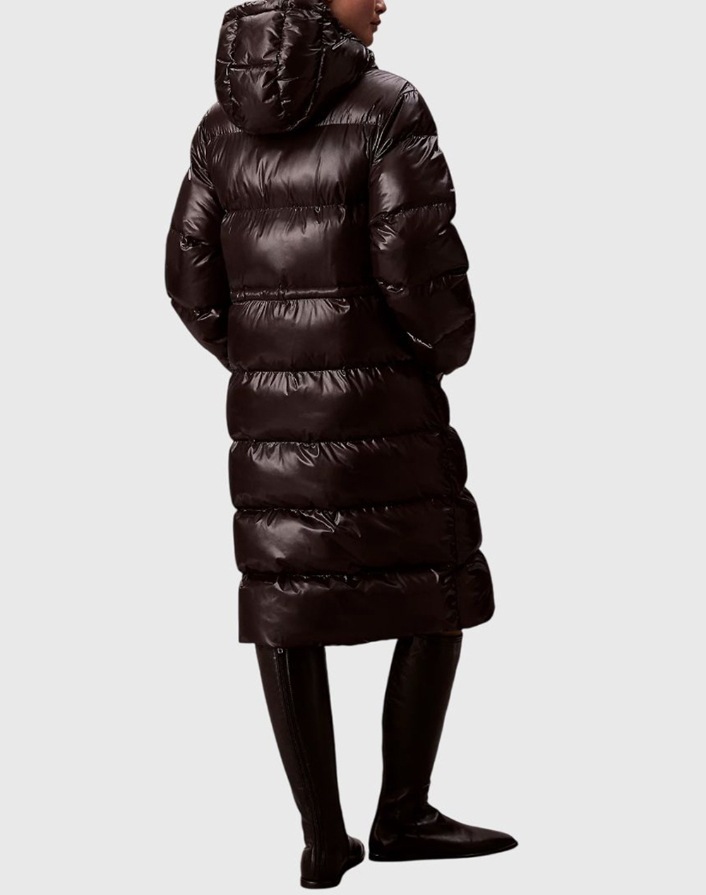 CALVIN KLEIN SHINE LONG PUFFER COAT