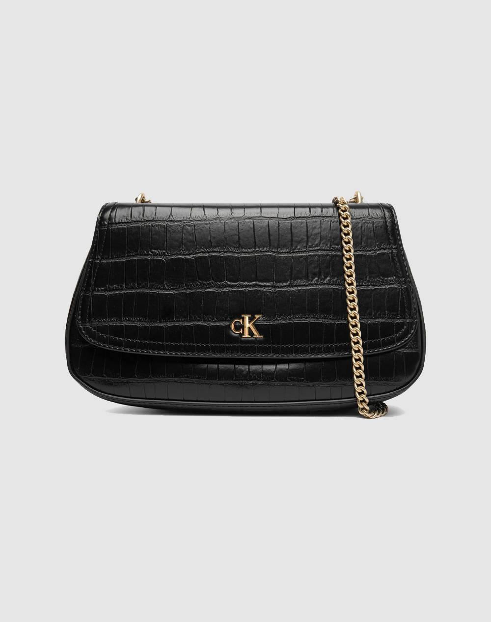 CALVIN KLEIN CK CROC CONV CHAIN MEDIUM BAG (Dimensiuni: 30 x 18 x 6cm.)