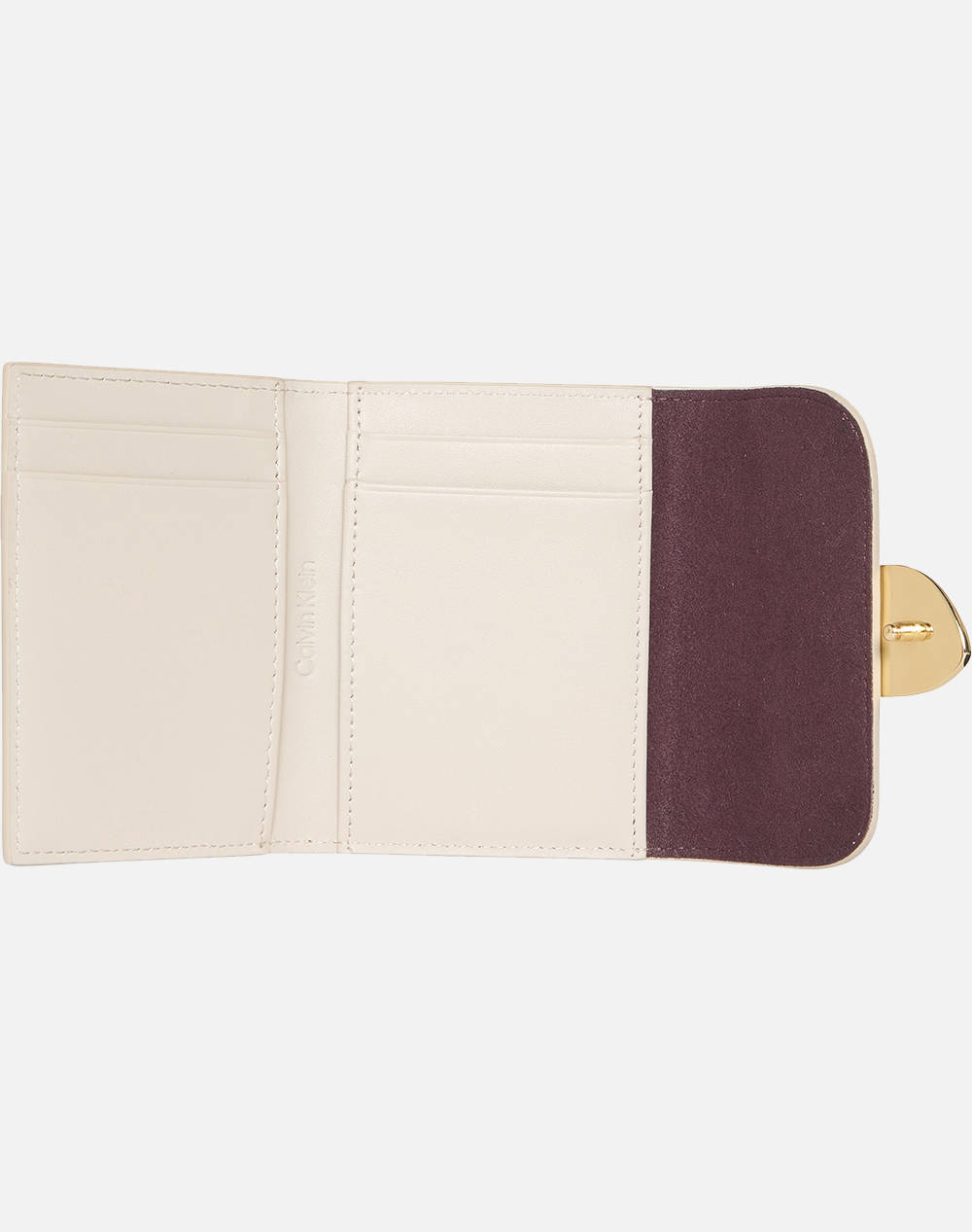CALVIN KLEIN STONE LOCK SLOUCHY LTHR TRIFOLD (Dimensiuni: 7.5 x 10.5 x 0.5cm.)