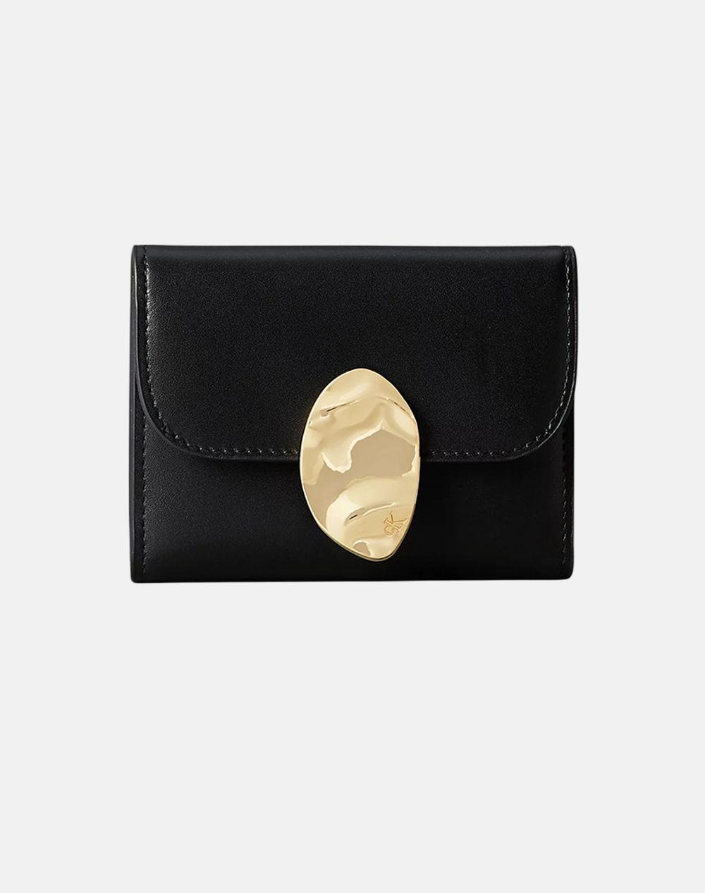 CALVIN KLEIN STONE LOCK SLOUCHY LTHR TRIFOLD (Dimensiuni: 7.5 x 10.5 x 0.5cm.)