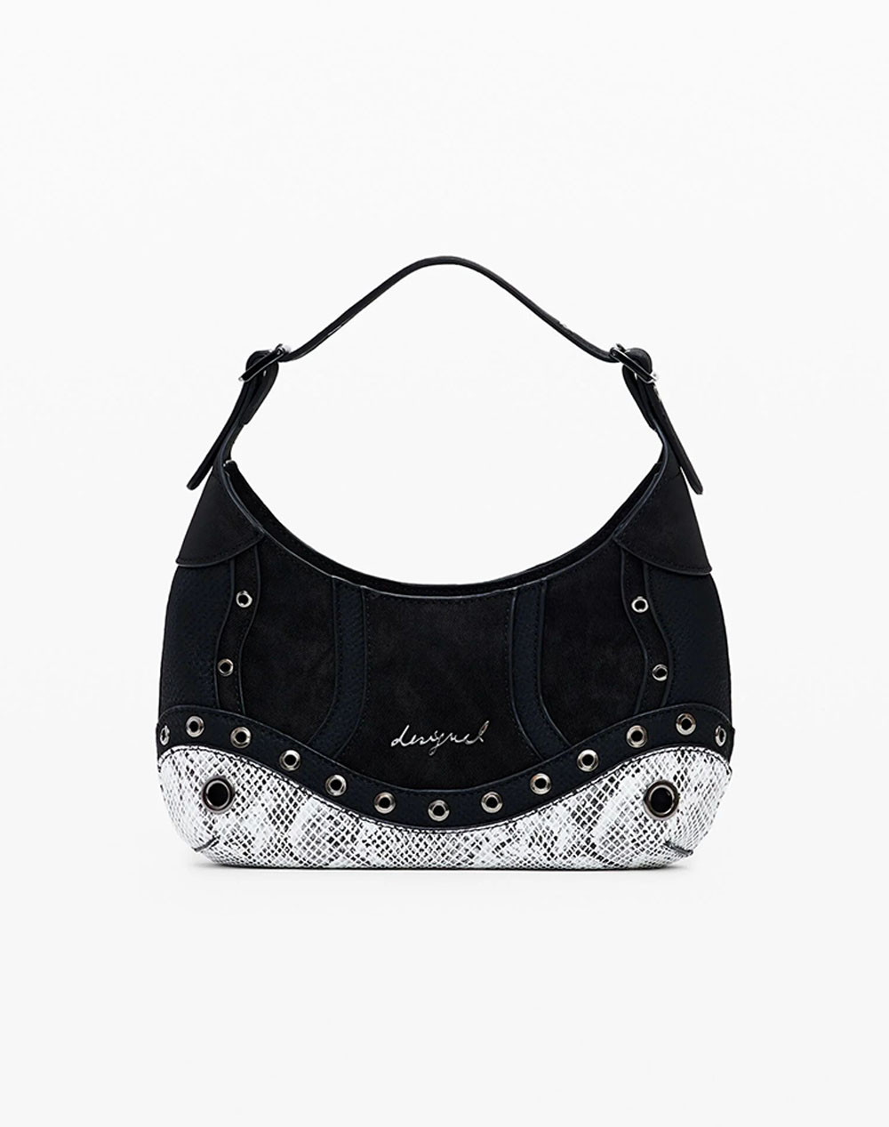 DESIGUAL BAG_SNAKE PATCH HAITI GEANTA DE DAMA