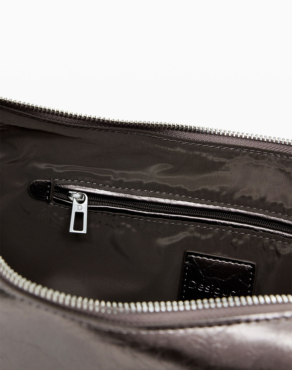 DESIGUAL BAG_HALF LOGO ZANTE DARK SILVER GEANTA DE DAMA