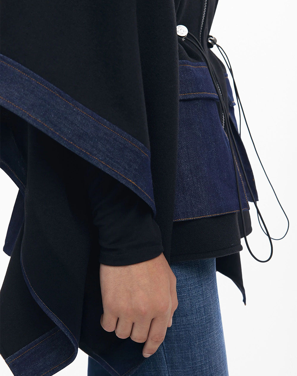 DESIGUAL PONCHO_DENIM ALDAMA DE DAMA