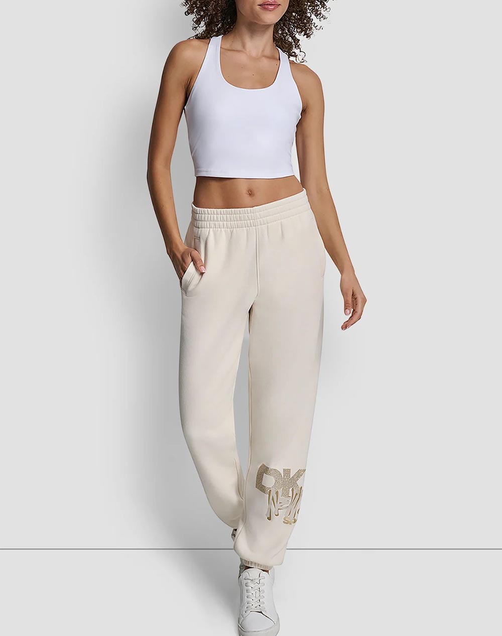DKNY DP5P3742 LOGO PANTALONI SPORT DKNY