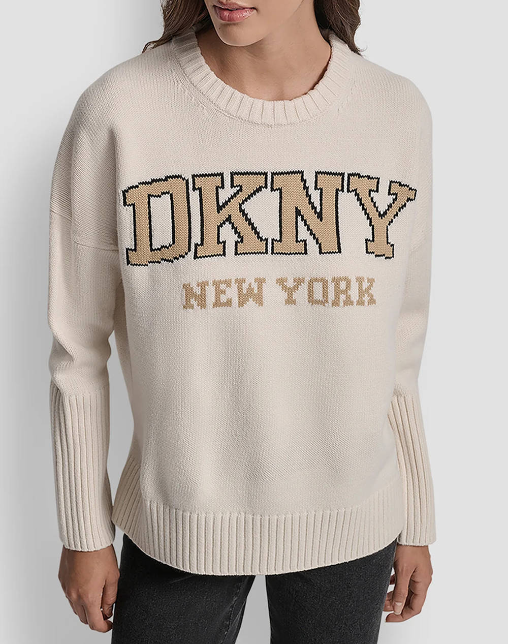 DKNY DJ4R0362 LOGO PULOVER CU MANECA LUNGA DKNY