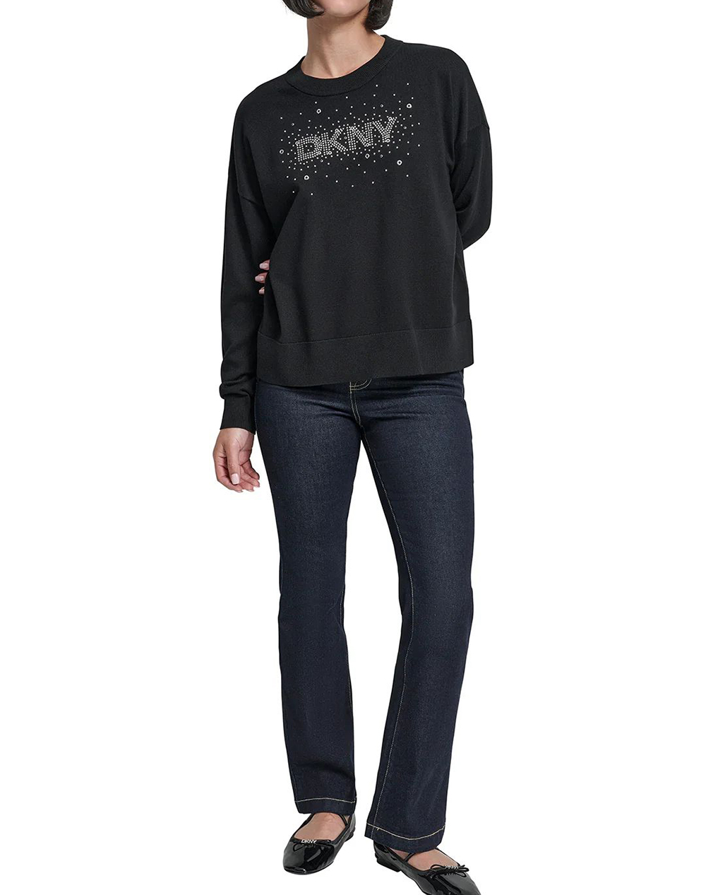 DKNY P5MSBY47 PULOVER CU MANECA LUNGA DKNY