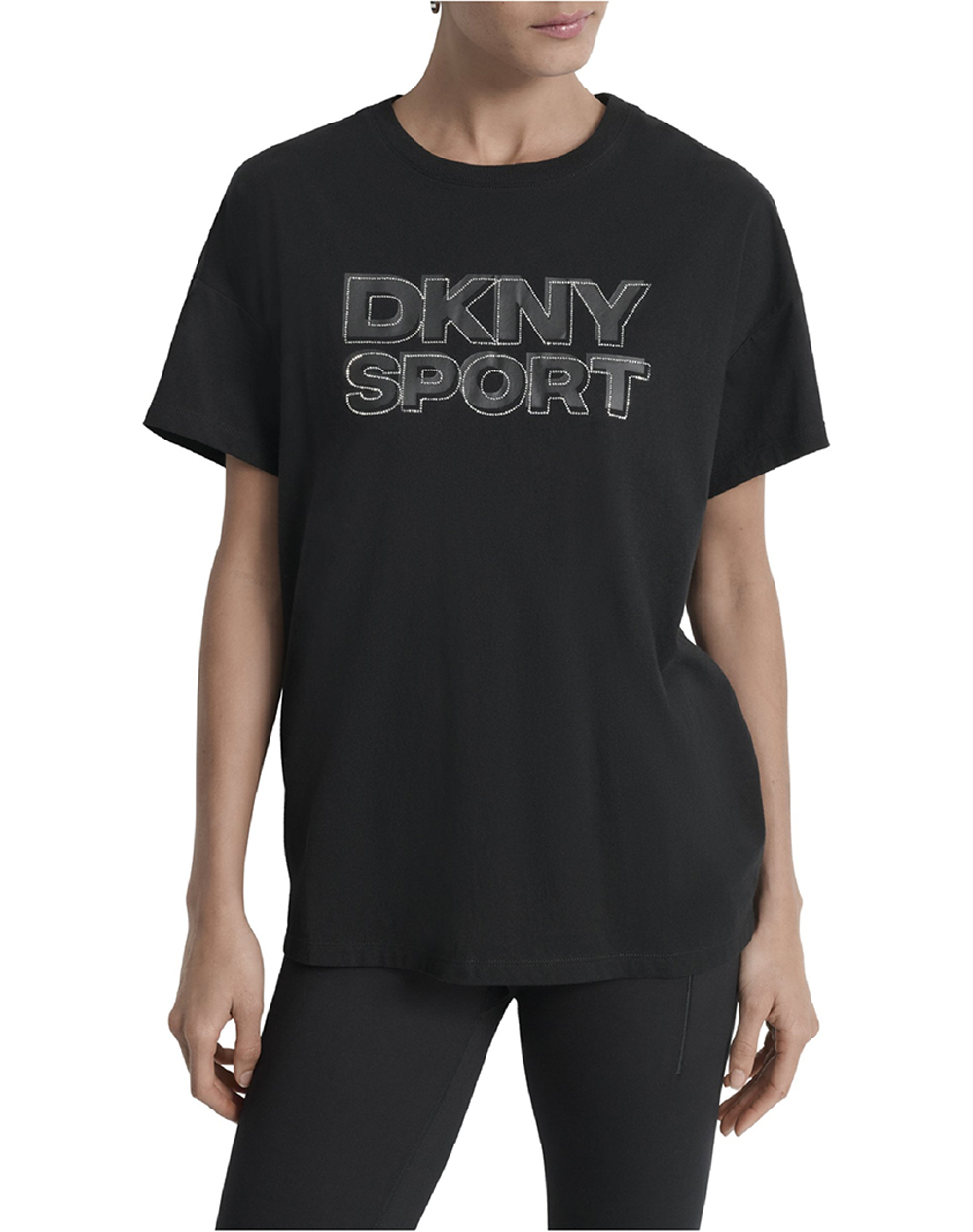 DKNY DP5T1346 LOGO BLUZA CU MANECA SCURTA DKNY