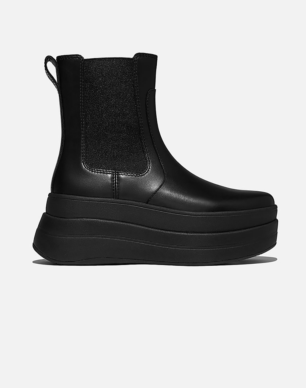 FIT FLOP F-MODE STACK CHELSEA BOOT - LEATHER