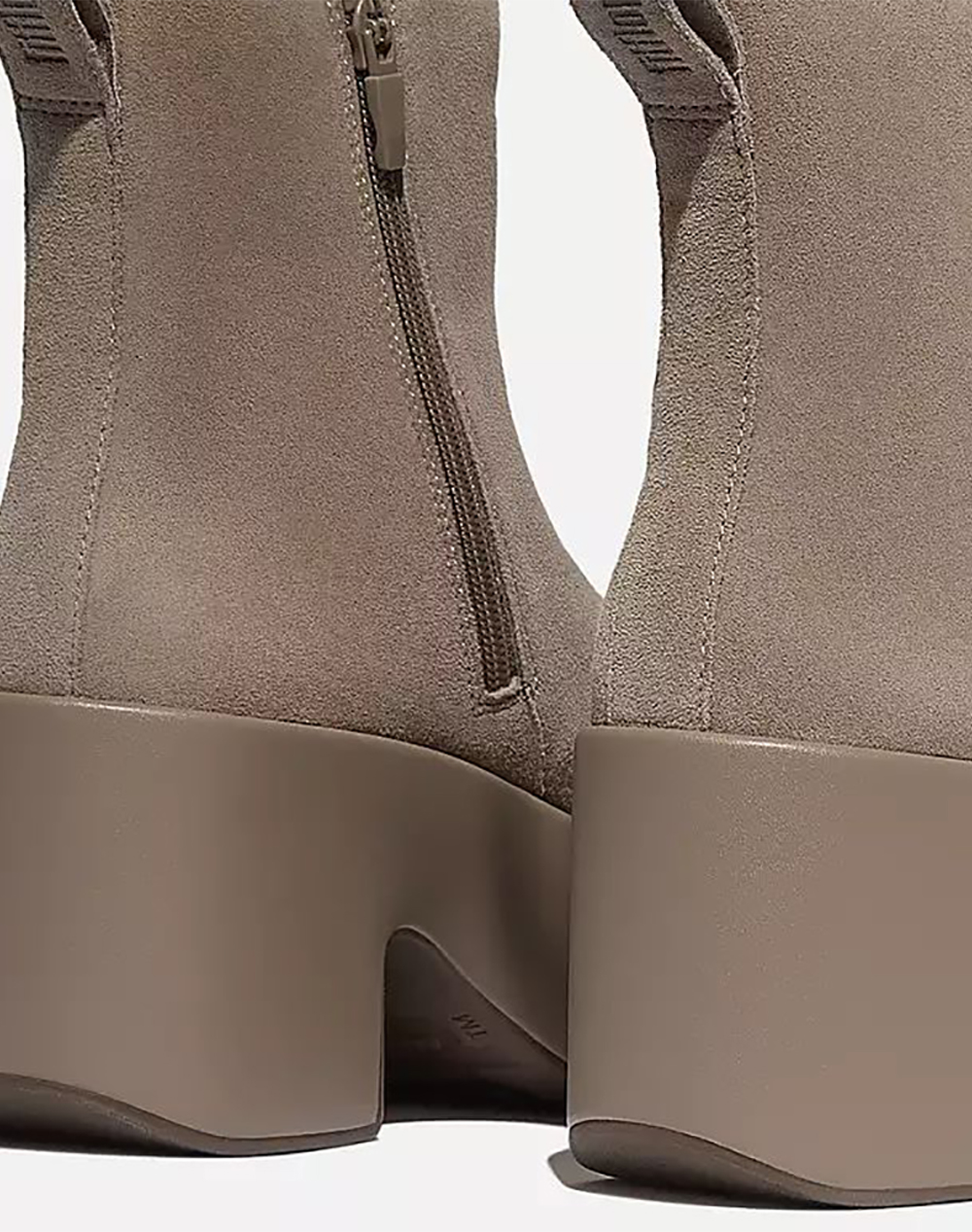 FIT FLOP PLATFFORM ZIP UP ANKLE BOOT - SUEDE​