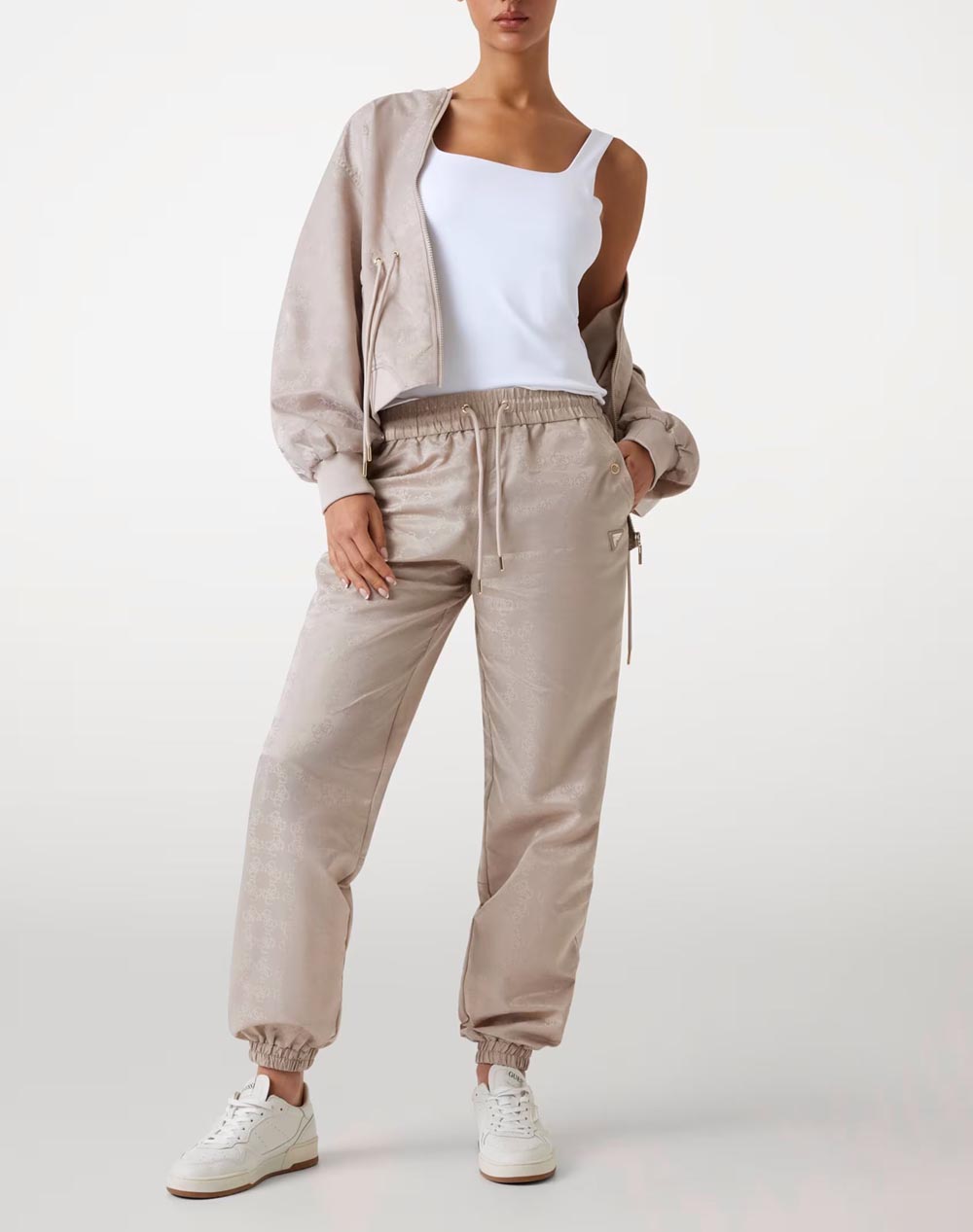 GUESS 4G AOP LONG PANTS PANTALONI DE DAMA
