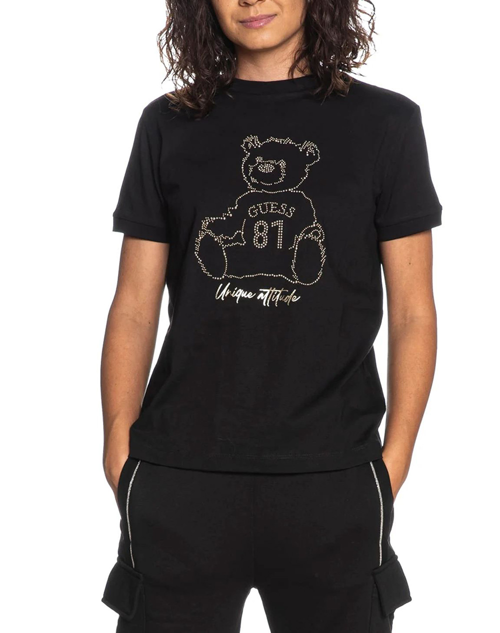 GUESS UNIQUE ATTITUDE SS T-SHIRT BLUZA DE DAMA