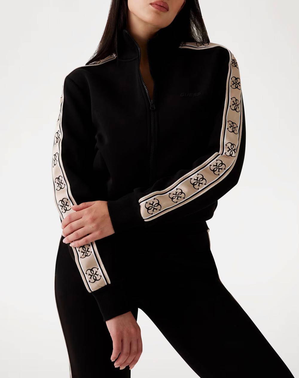 GUESS BRITNEY FULL ZIP SWEATSHIRT JACKET DE DAMA