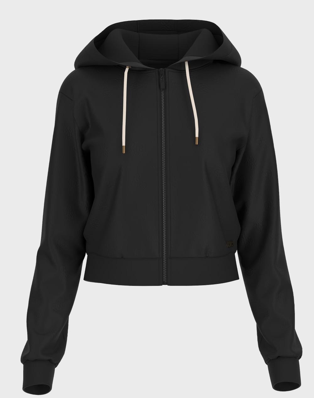 GUESS 3D PEONY ZIPPER HOODIE JACKET DE DAMA
