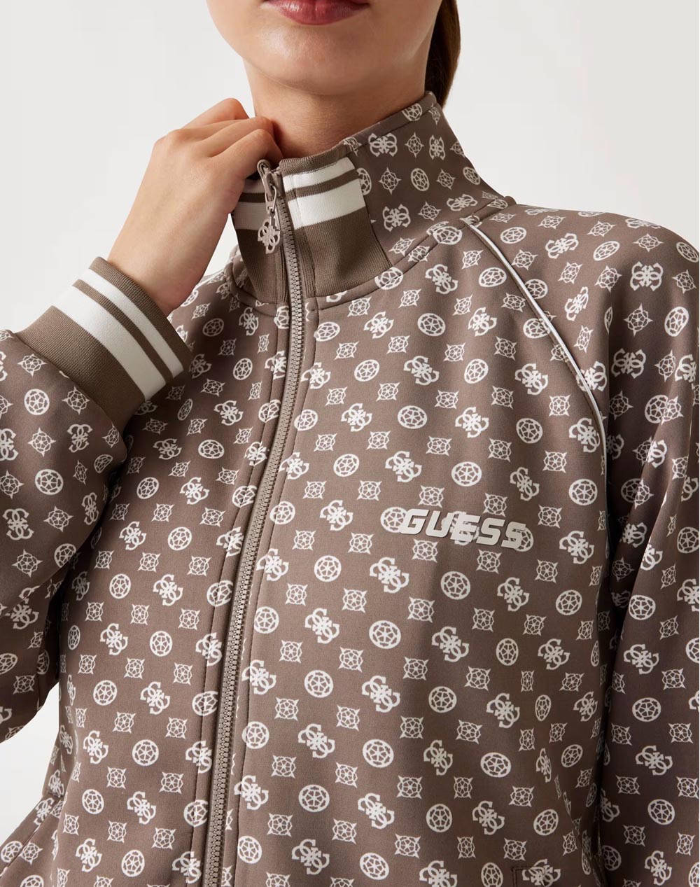 GUESS AGGIE FULL ZIP SWEATSHIRT JACHETA DE DAMA