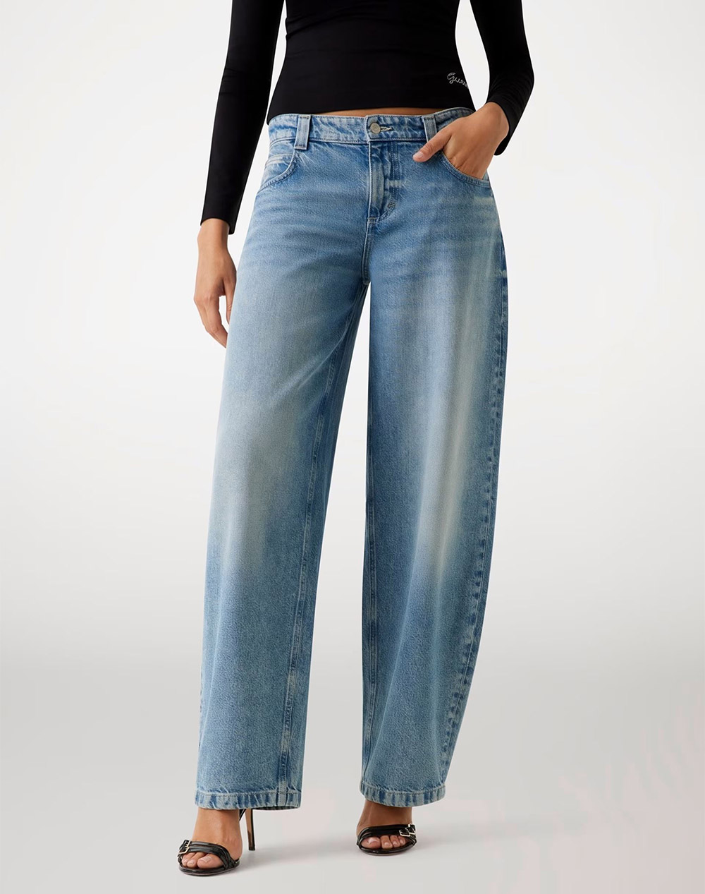 GUESS BAGGY BALLOON PANTALONI DE DAMA