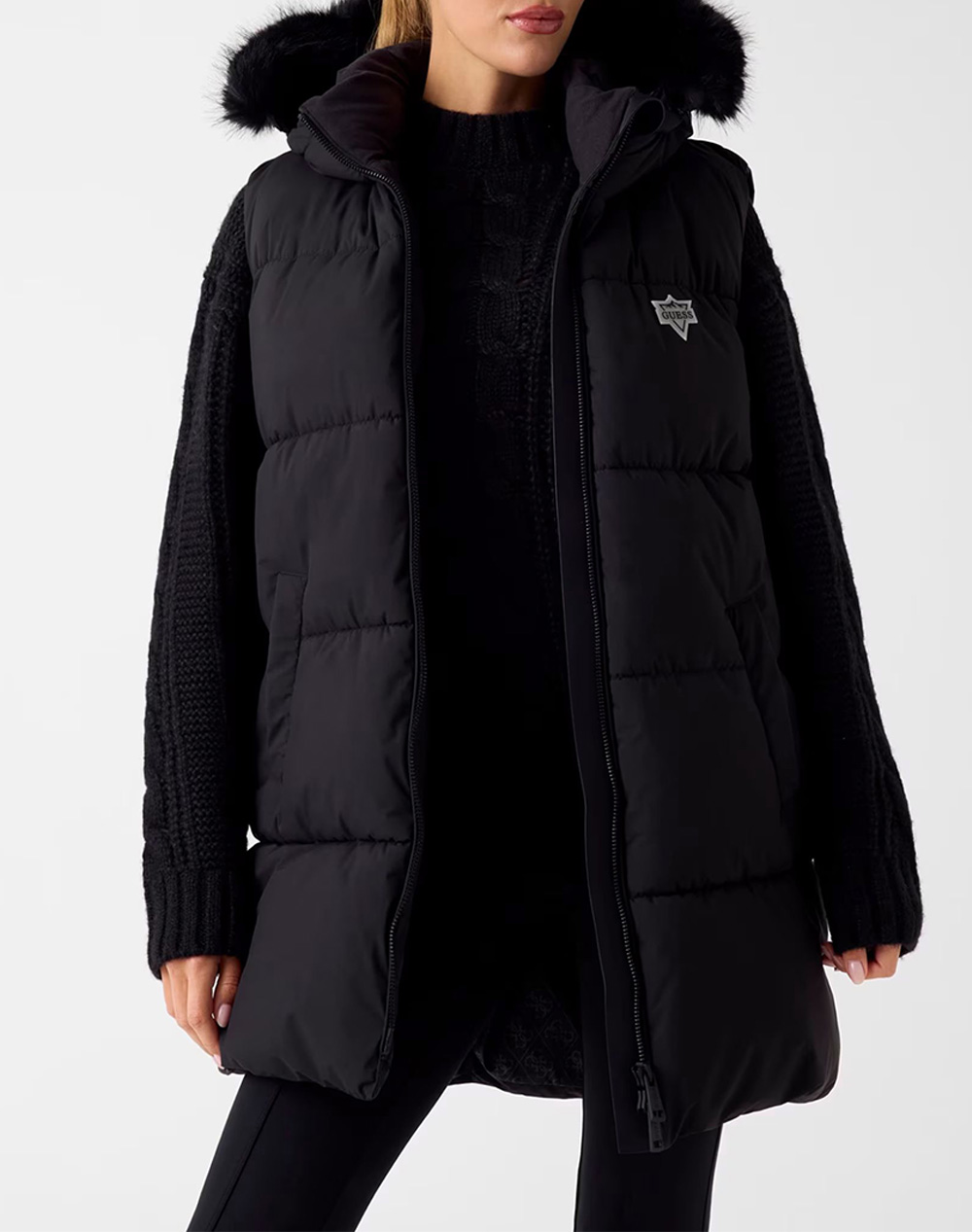 GUESS KATRINA SKI HOODY VEST GEACA DE DAMA