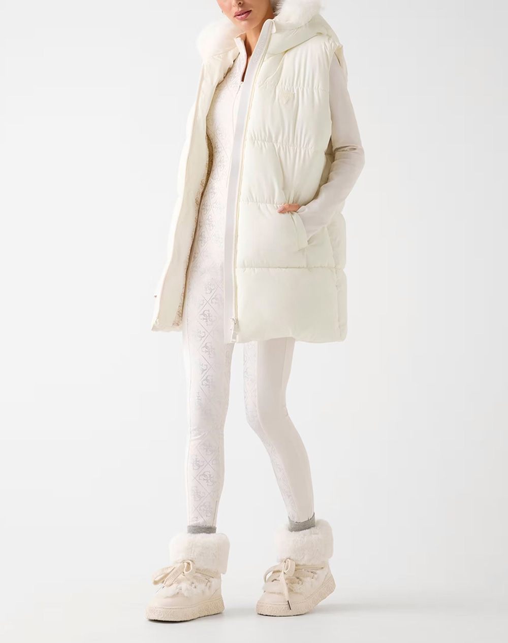 GUESS KATRINA SKI HOODY VEST GEACA DE DAMA