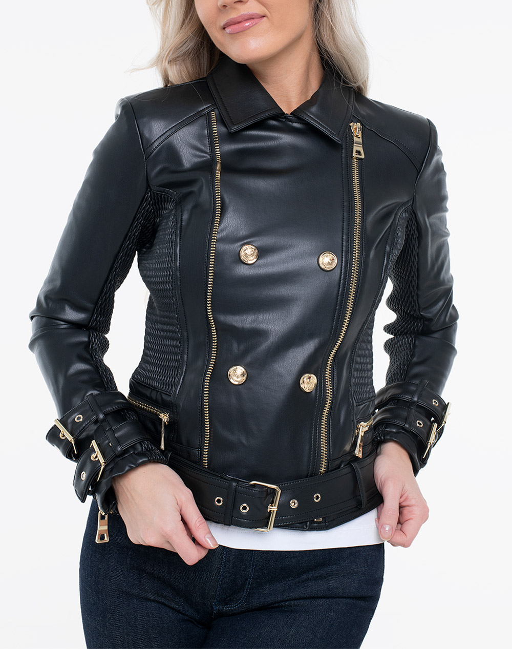 GUESS MYLA MOTO JACKET GEACA DE DAMA